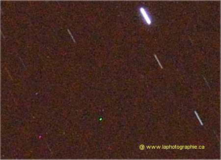 Photo d'étoiles avec un ISO trop haut et une ouverture trop longue